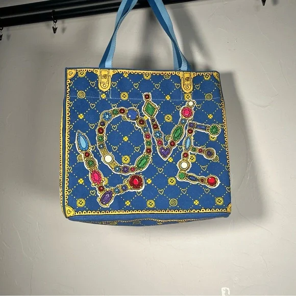 Brighton Glittering Love 2024 Large Canvas Tote Bag - NWT - Picture 7 of 15